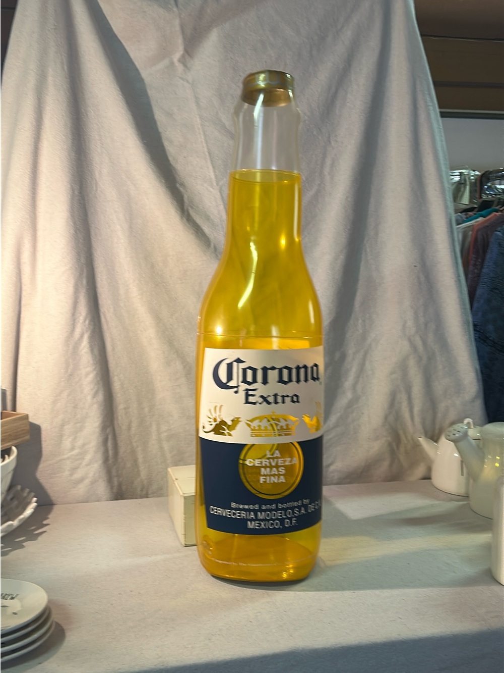 Corona Extra Decorative Bottle with Yellow Tint